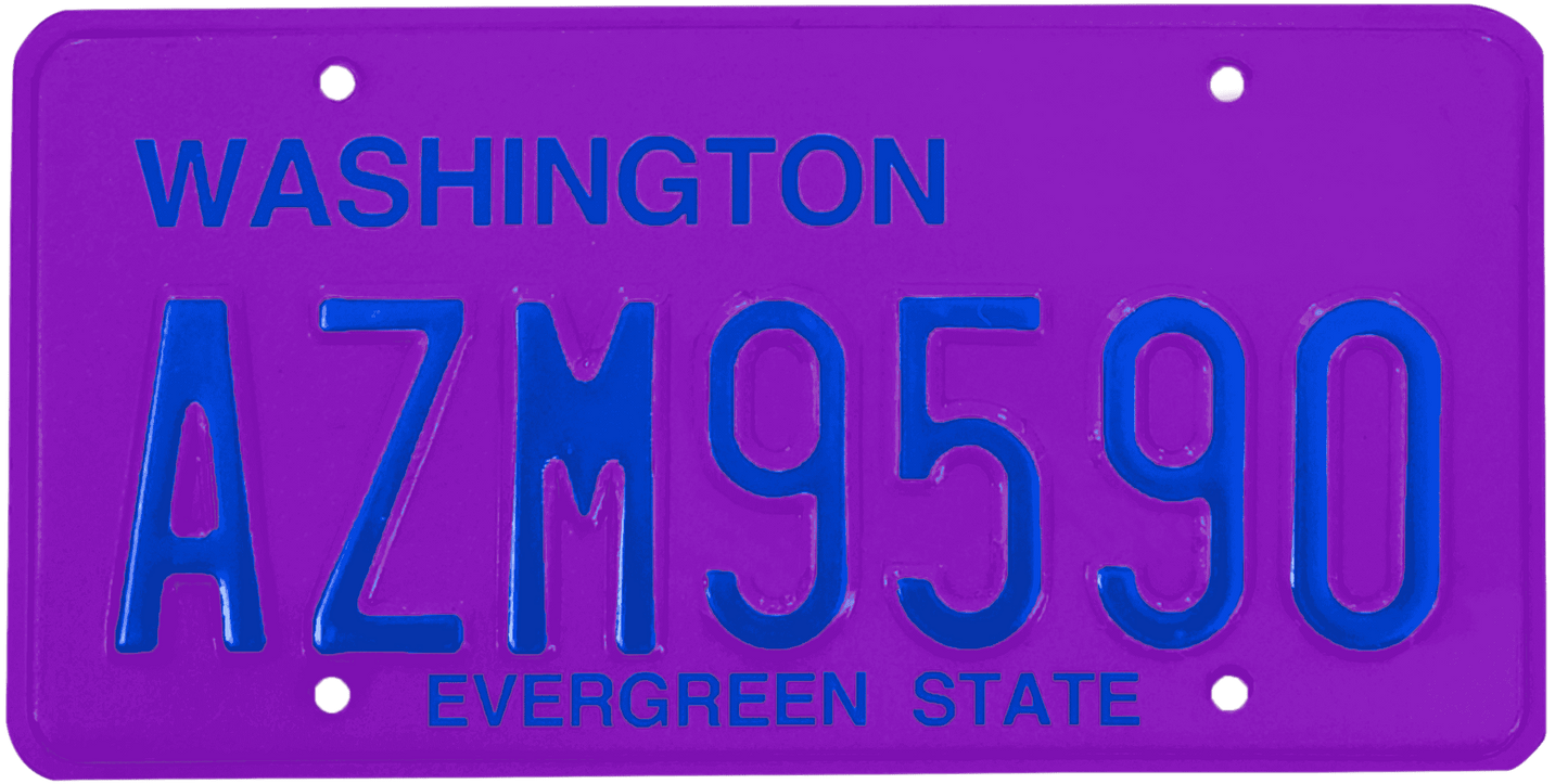 Washington License Plate Wrap Kit