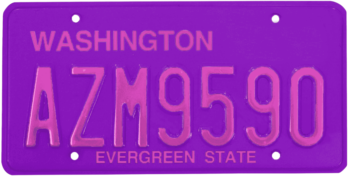 Washington License Plate Wrap Kit