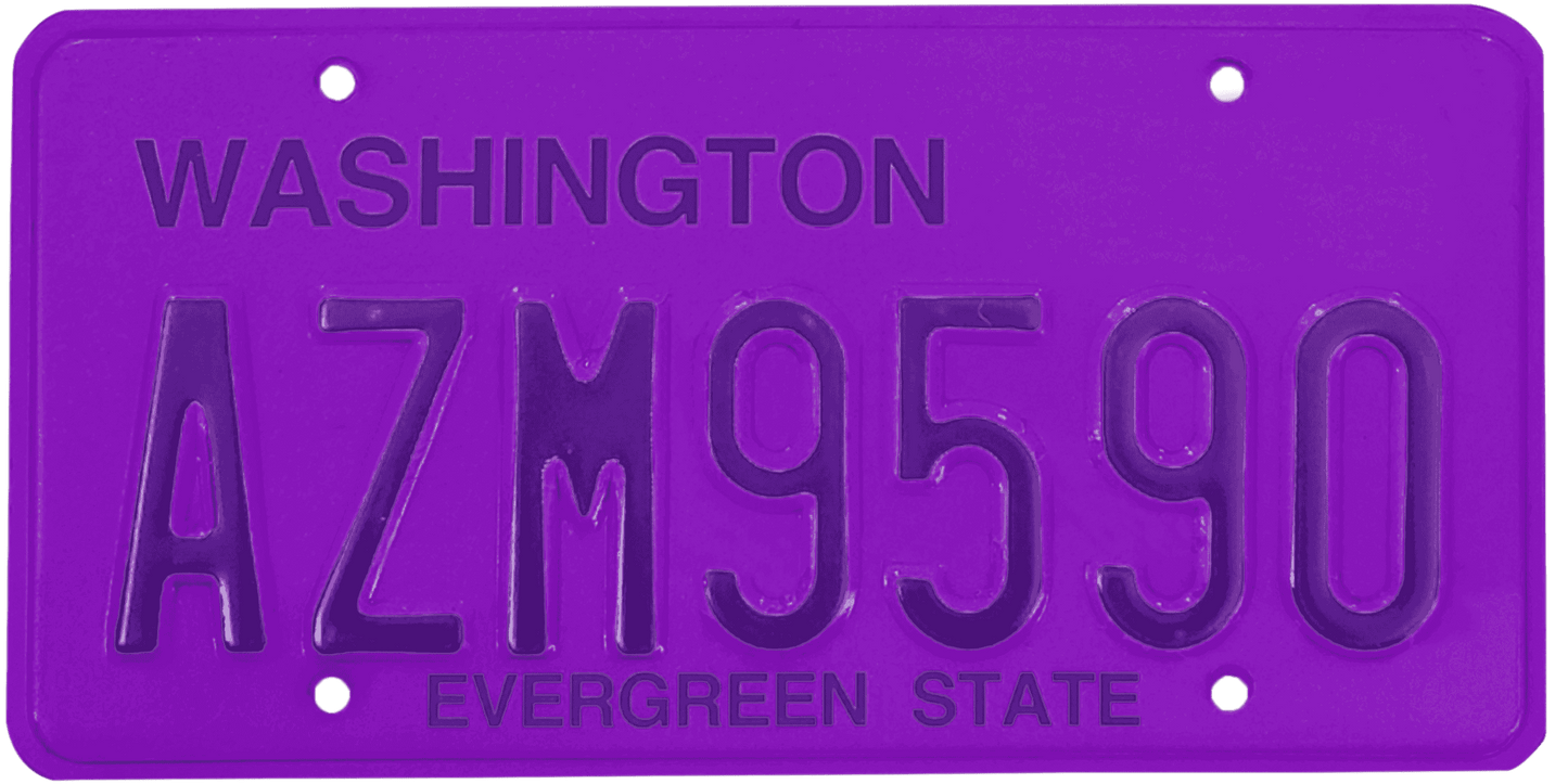 Washington License Plate Wrap Kit