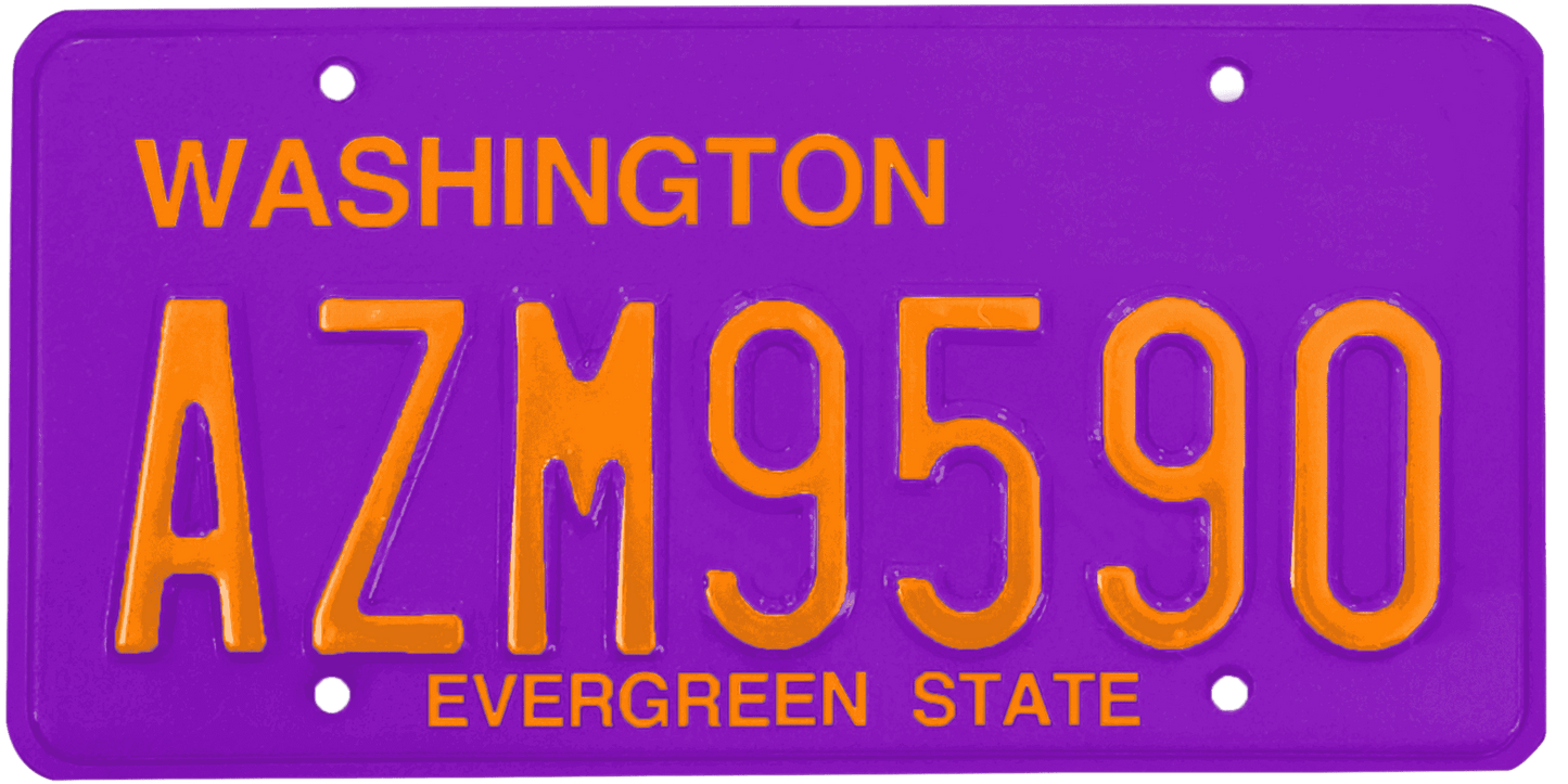 Washington License Plate Wrap Kit