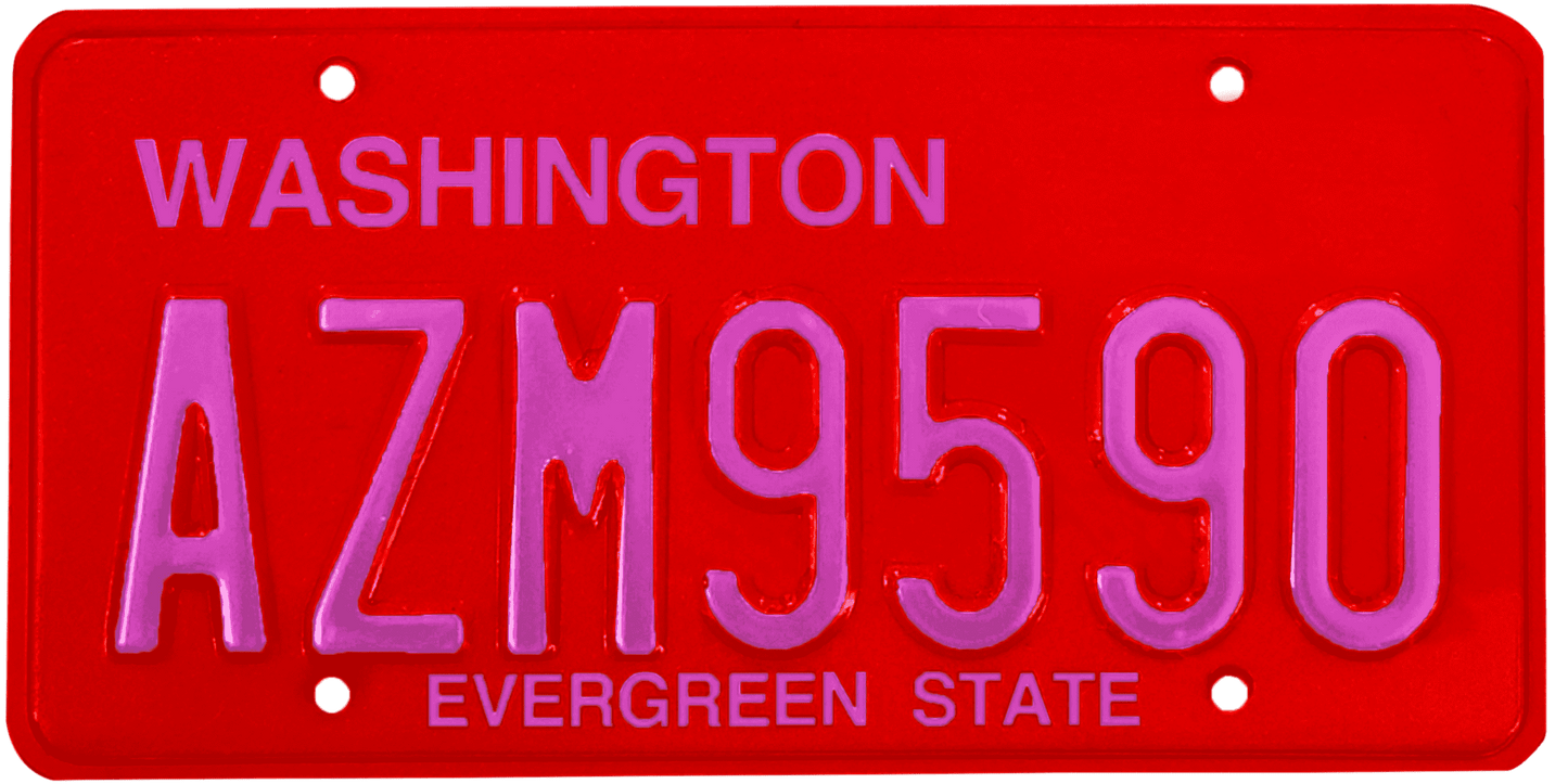 Washington License Plate Wrap Kit