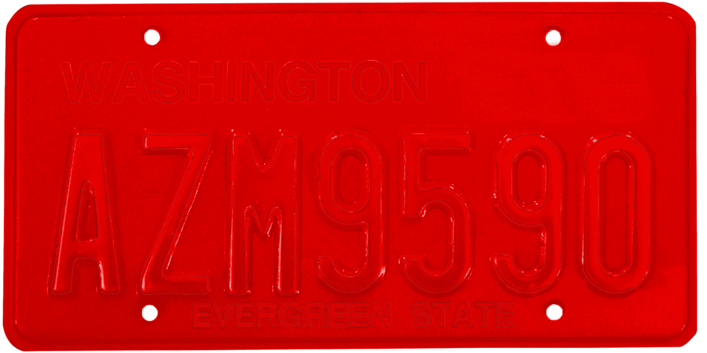 Washington License Plate Wrap Kit