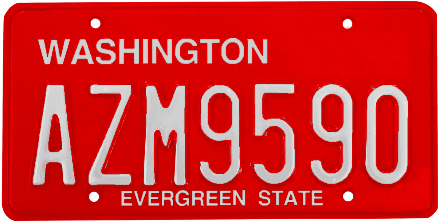 Washington License Plate Wrap Kit