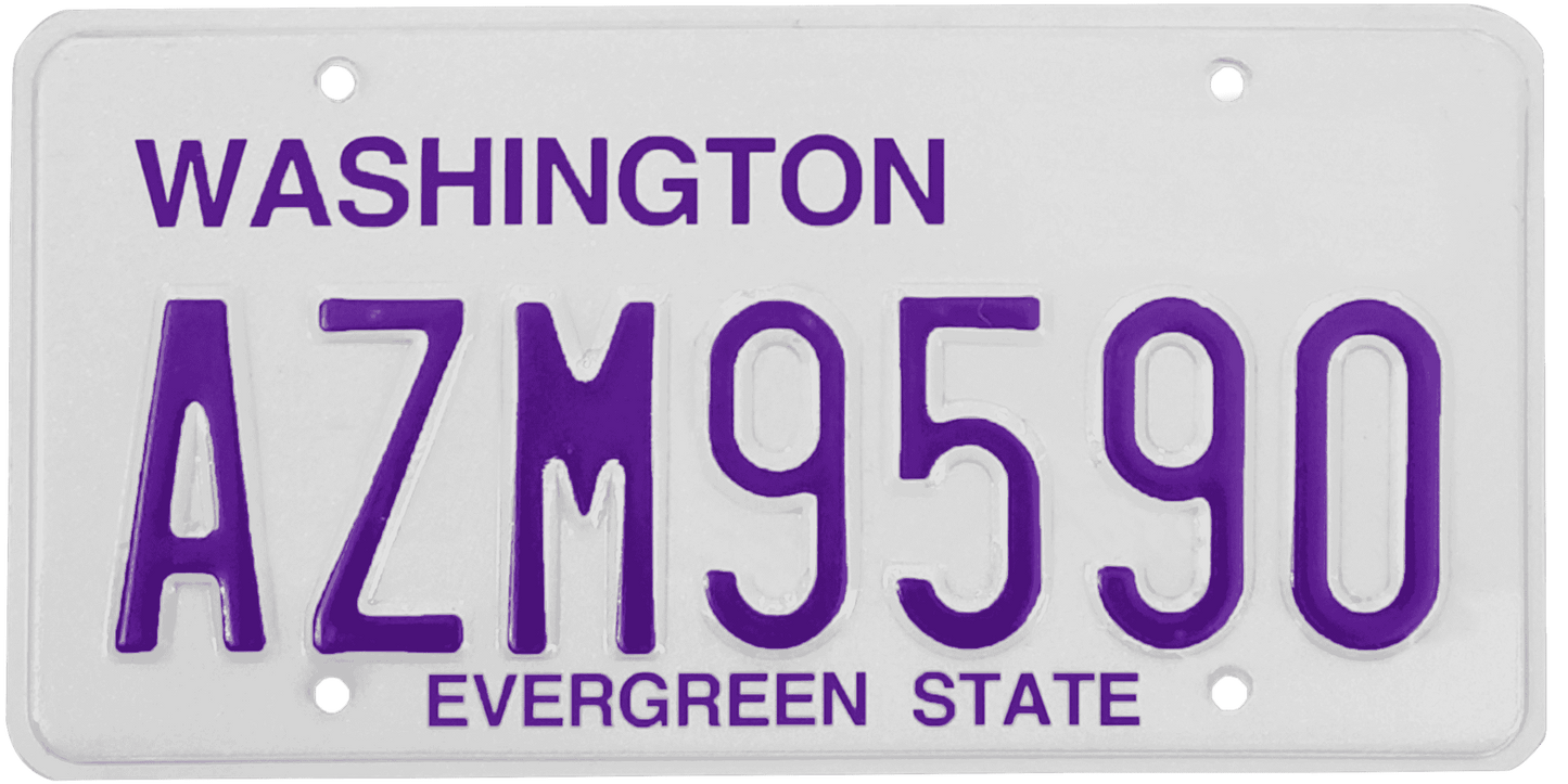 Washington License Plate Wrap Kit