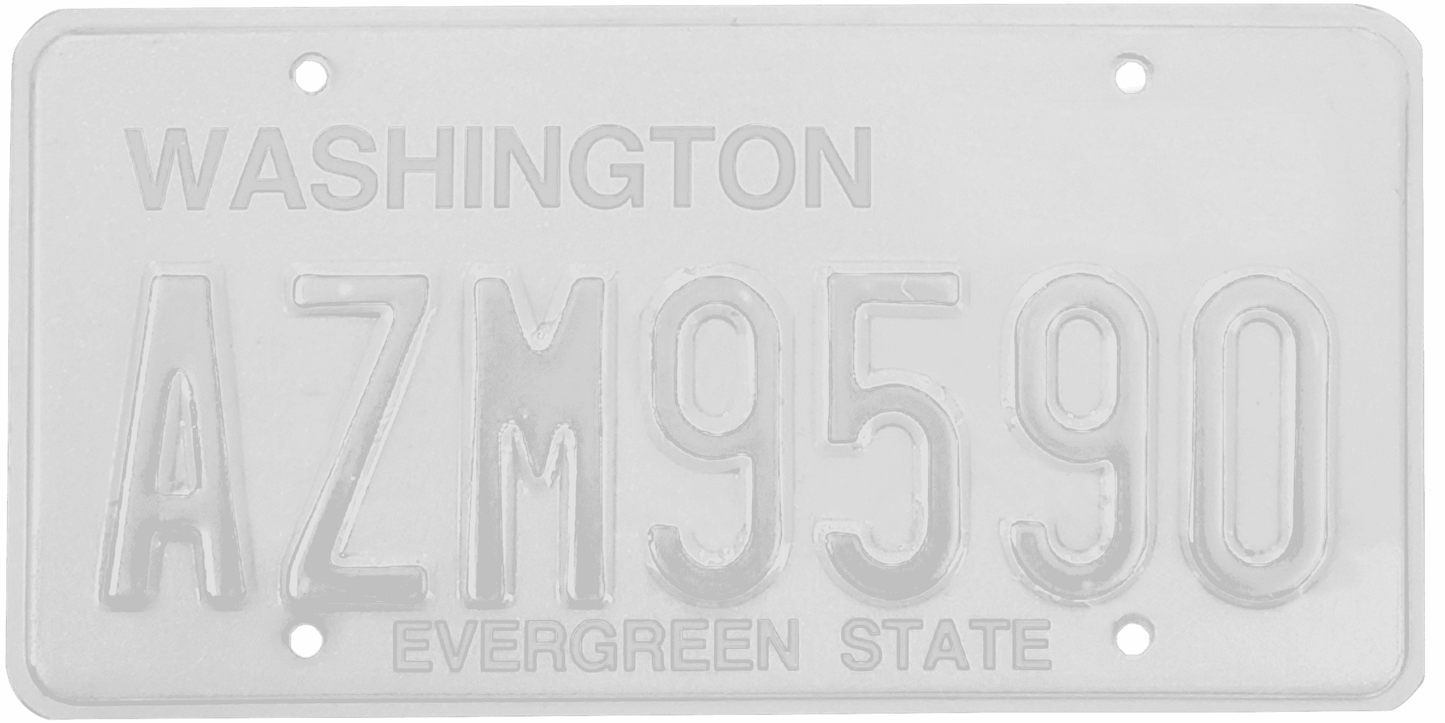 Washington License Plate Wrap Kit