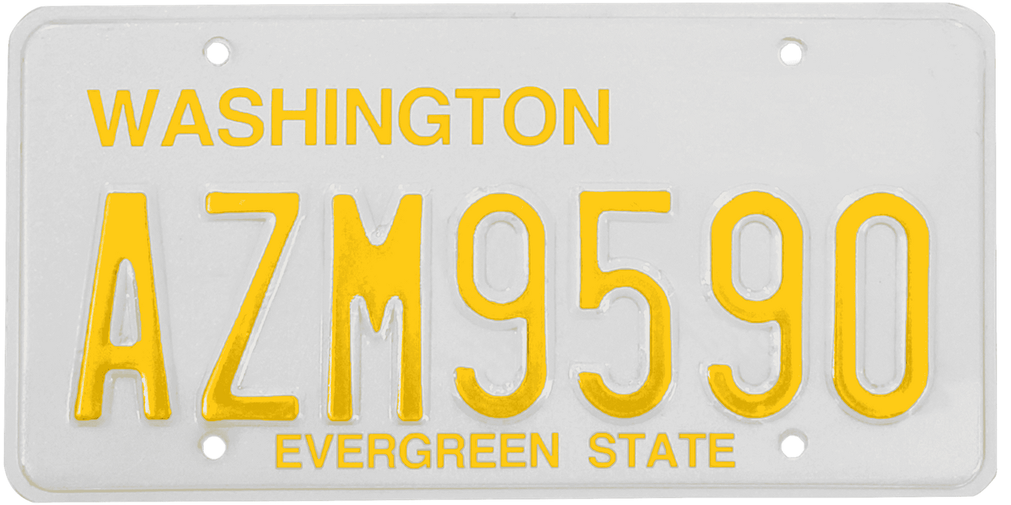 Washington License Plate Wrap Kit