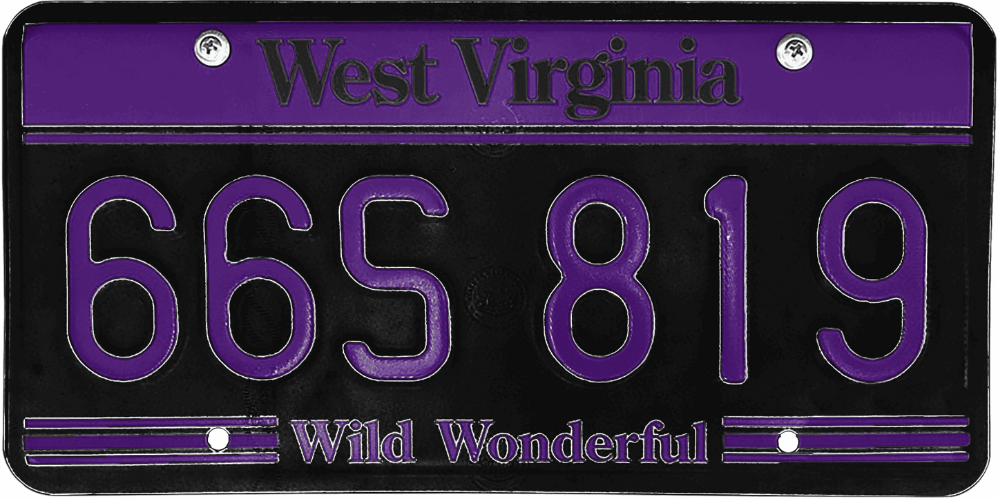 West Virginia License Plate Wrap Kit