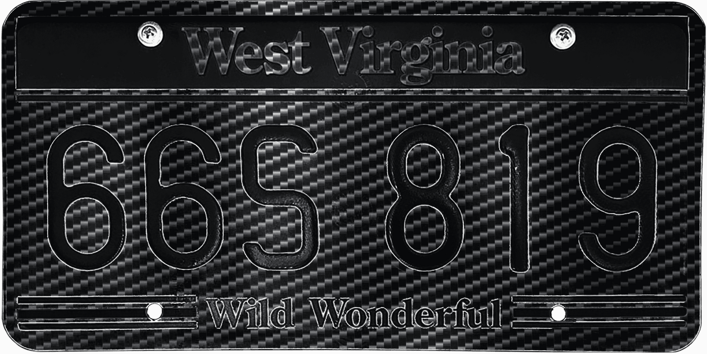 West Virginia License Plate Wrap Kit