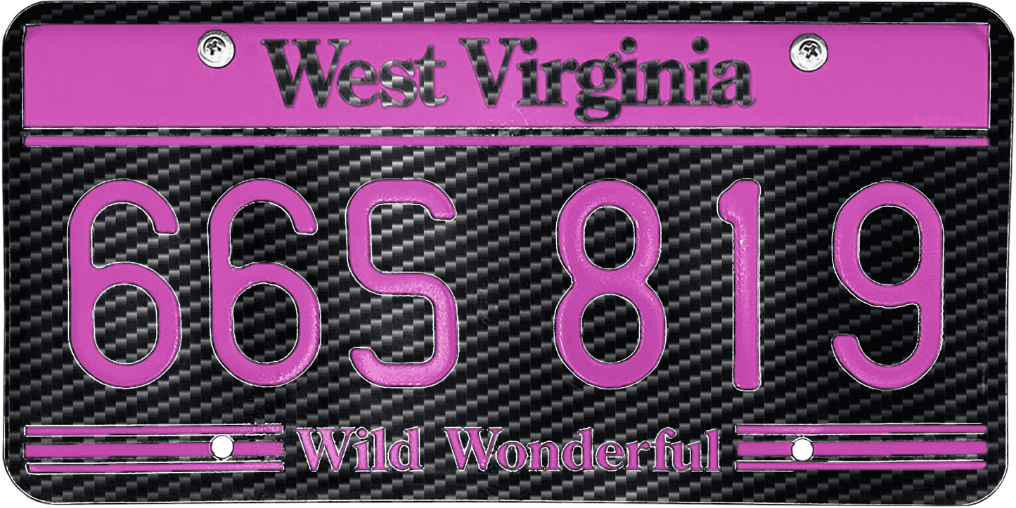 West Virginia License Plate Wrap Kit