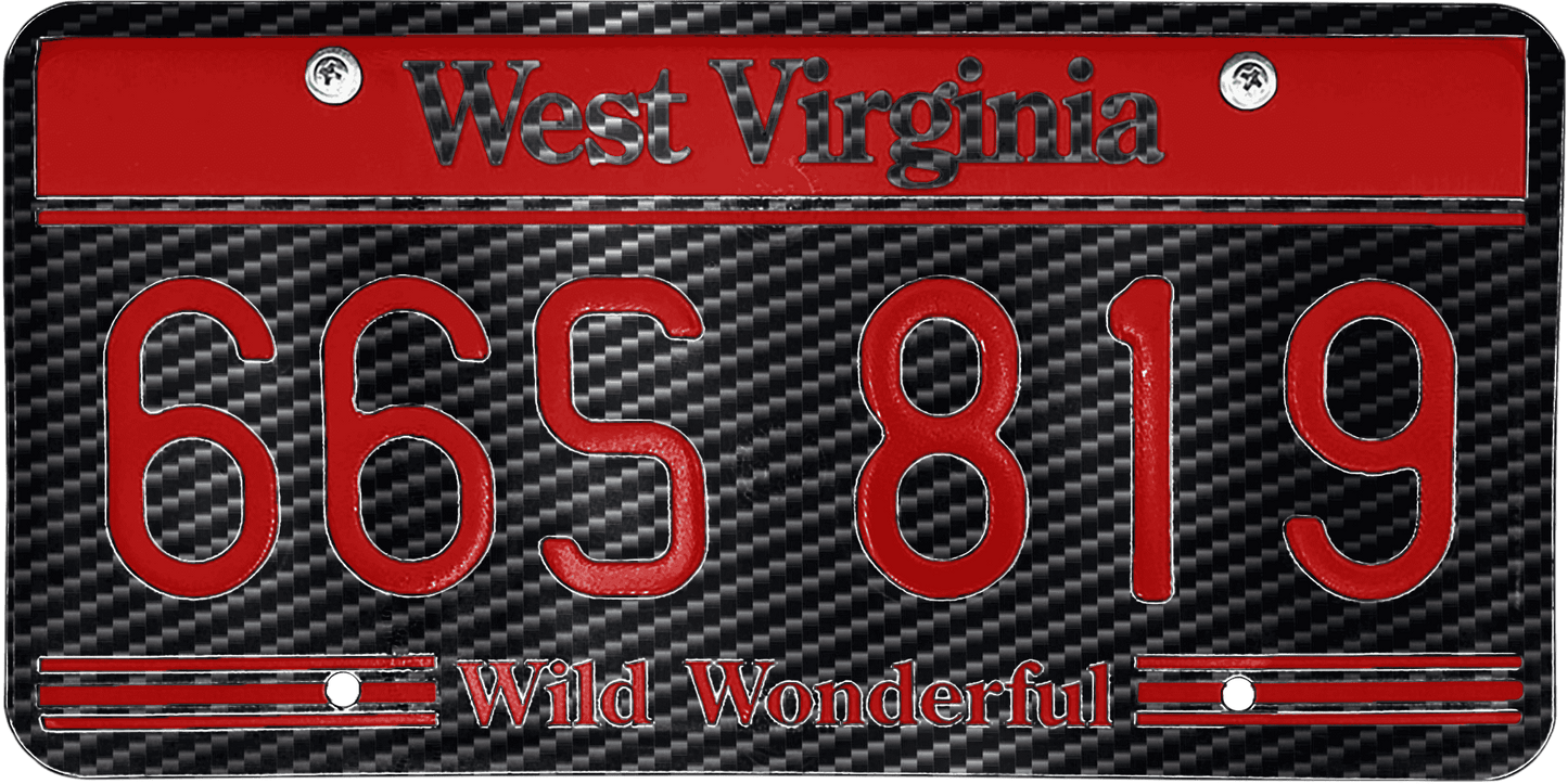 West Virginia License Plate Wrap Kit