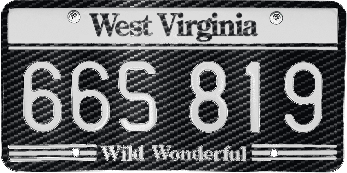 West Virginia License Plate Wrap Kit