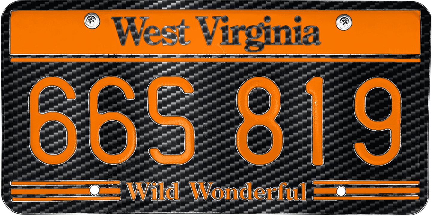 West Virginia License Plate Wrap Kit