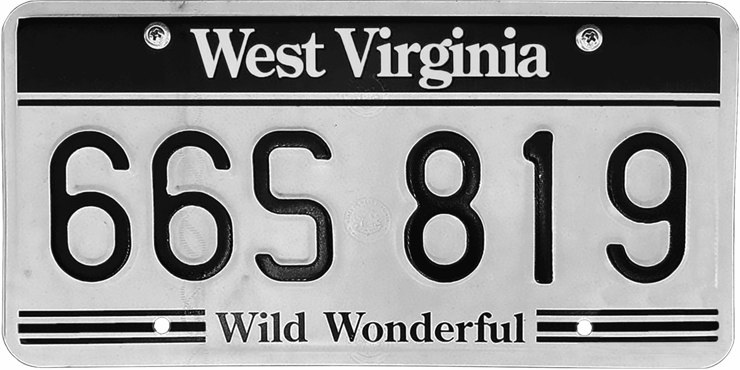 West Virginia License Plate Wrap Kit