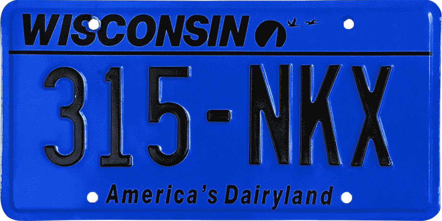 Wisconsin License Plate Wrap Kit