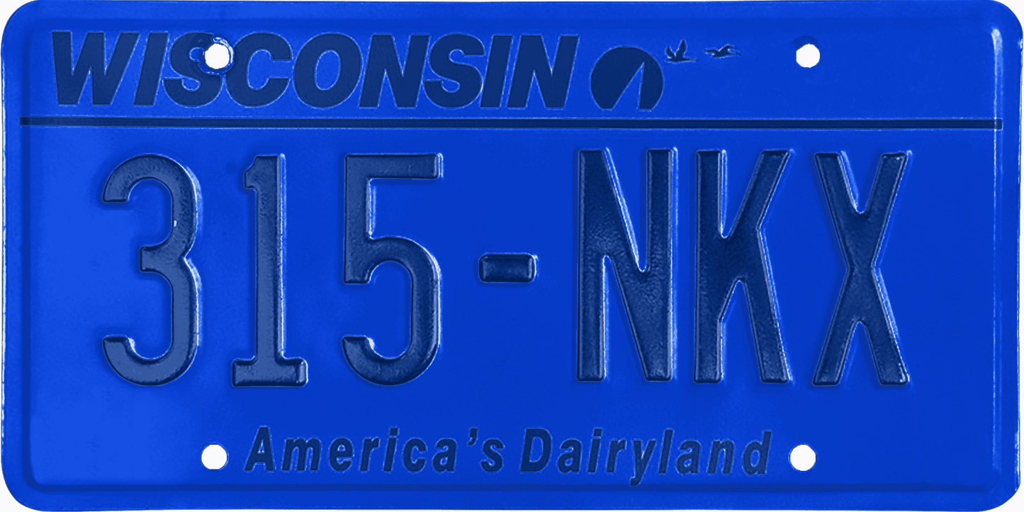 Wisconsin License Plate Wrap Kit