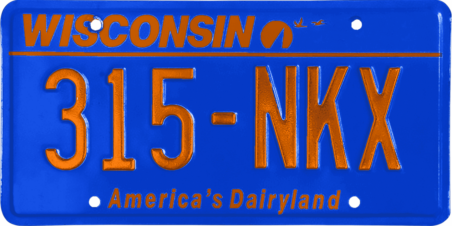 Wisconsin License Plate Wrap Kit