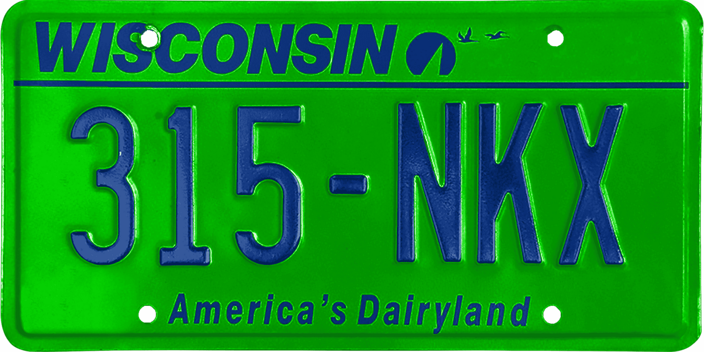 Wisconsin License Plate Wrap Kit