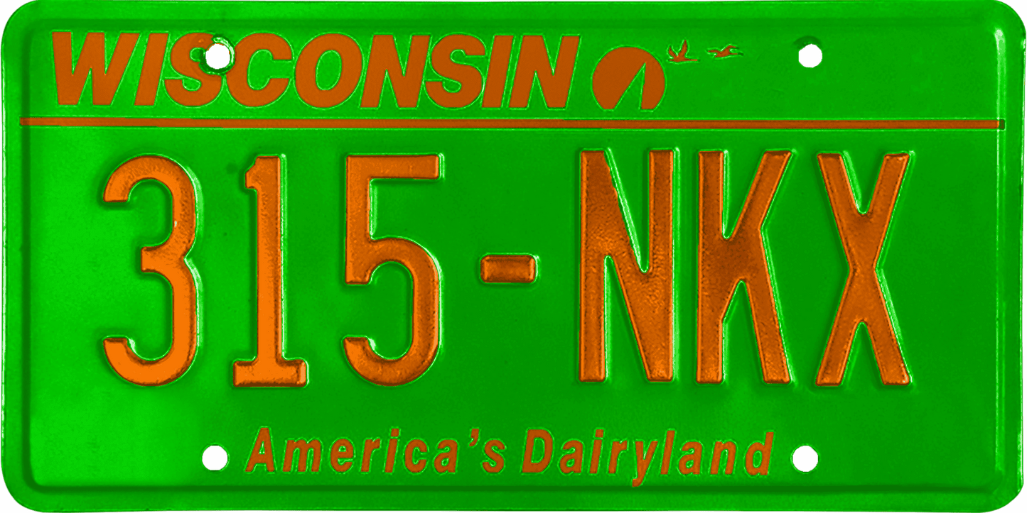 Wisconsin License Plate Wrap Kit