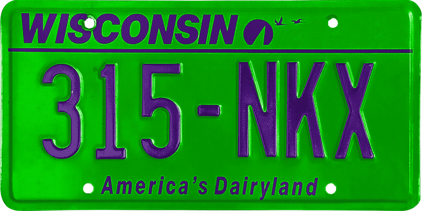 Wisconsin License Plate Wrap Kit