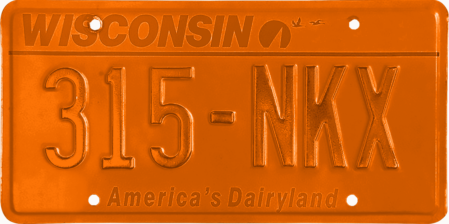 Wisconsin License Plate Wrap Kit