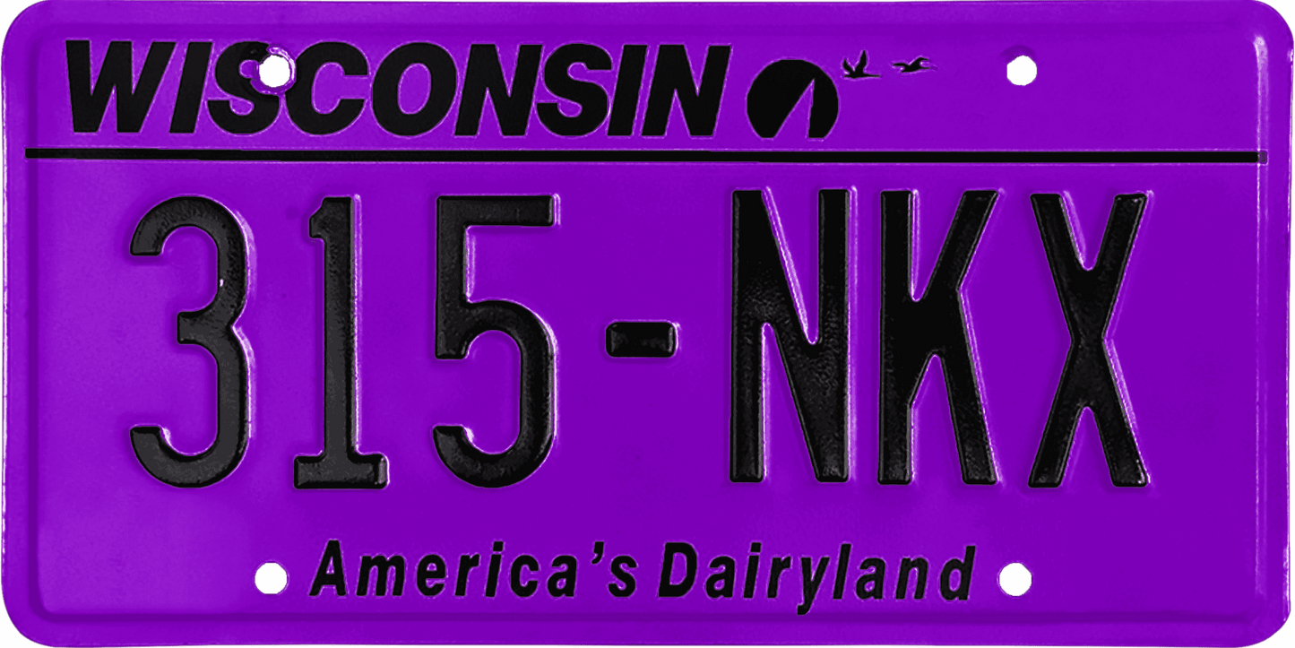 Wisconsin License Plate Wrap Kit