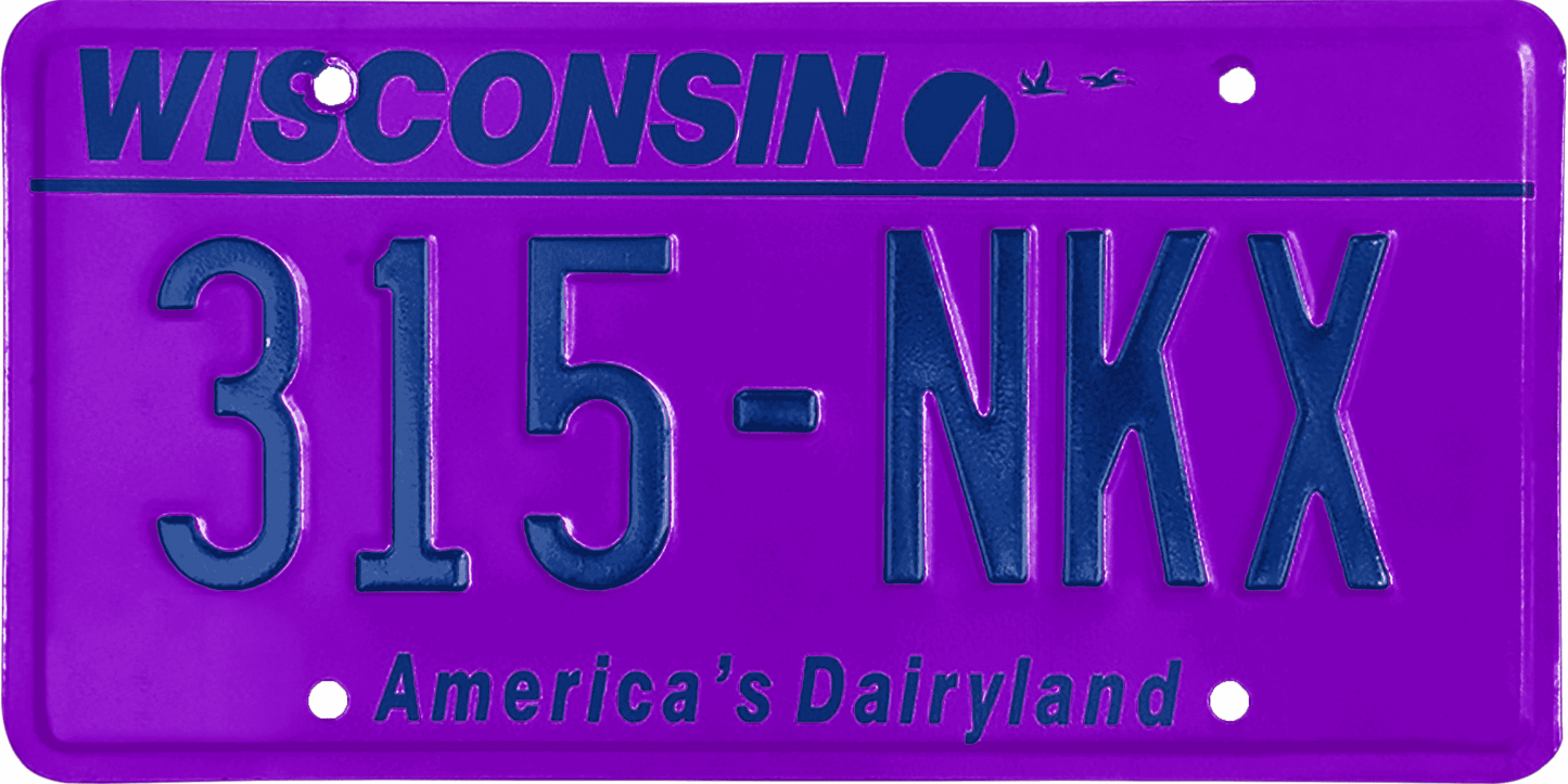 Wisconsin License Plate Wrap Kit