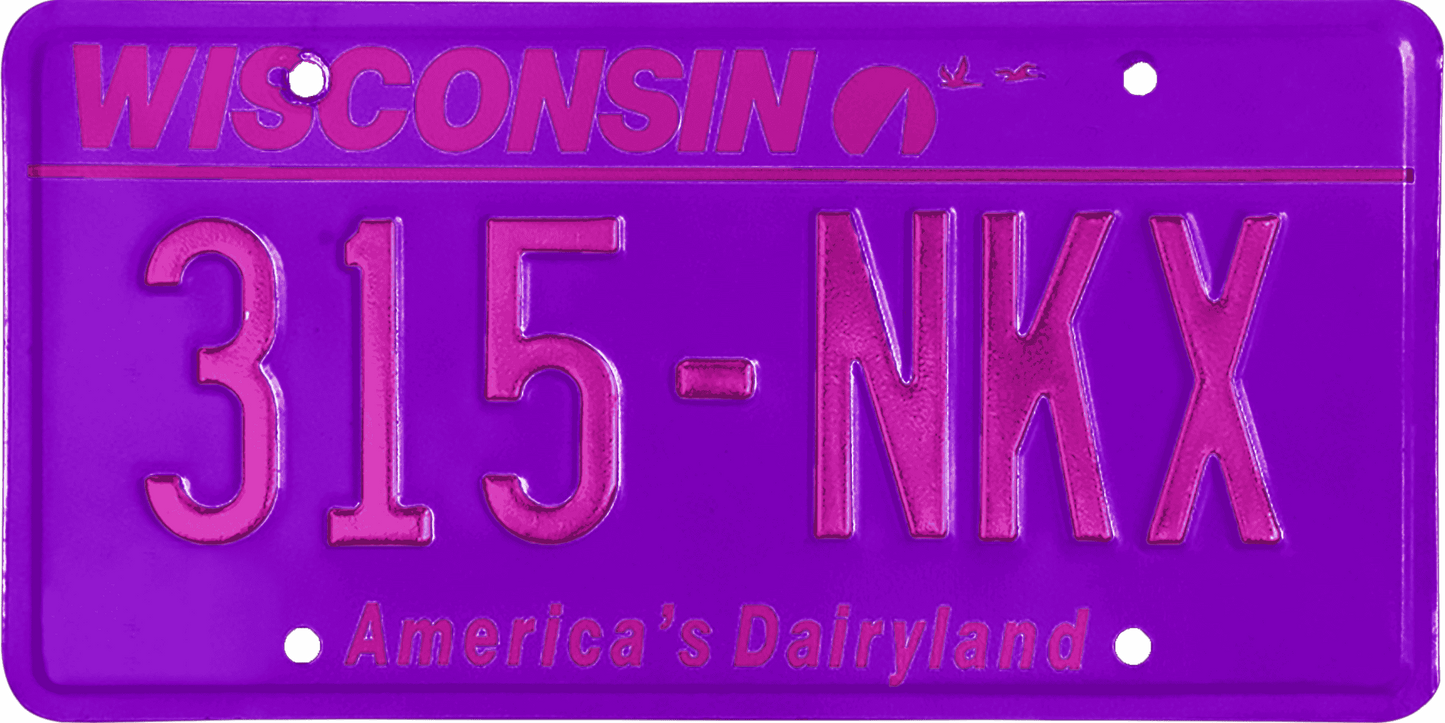 Wisconsin License Plate Wrap Kit