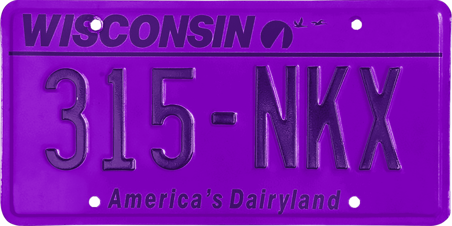 Wisconsin License Plate Wrap Kit