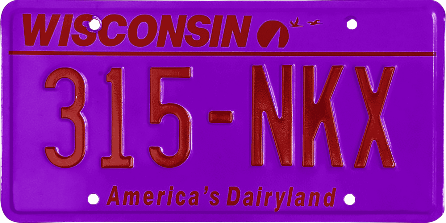 Wisconsin License Plate Wrap Kit