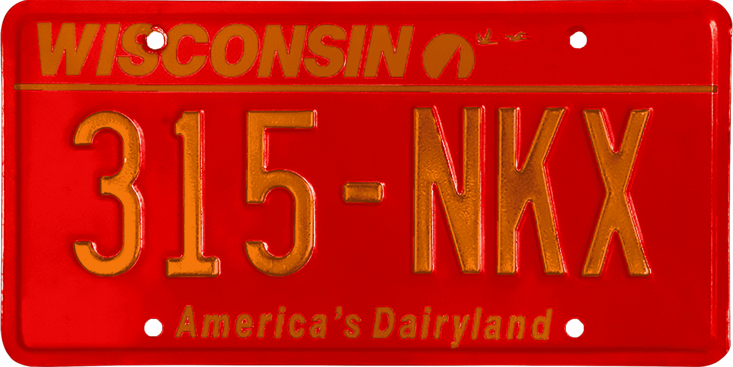 Wisconsin License Plate Wrap Kit