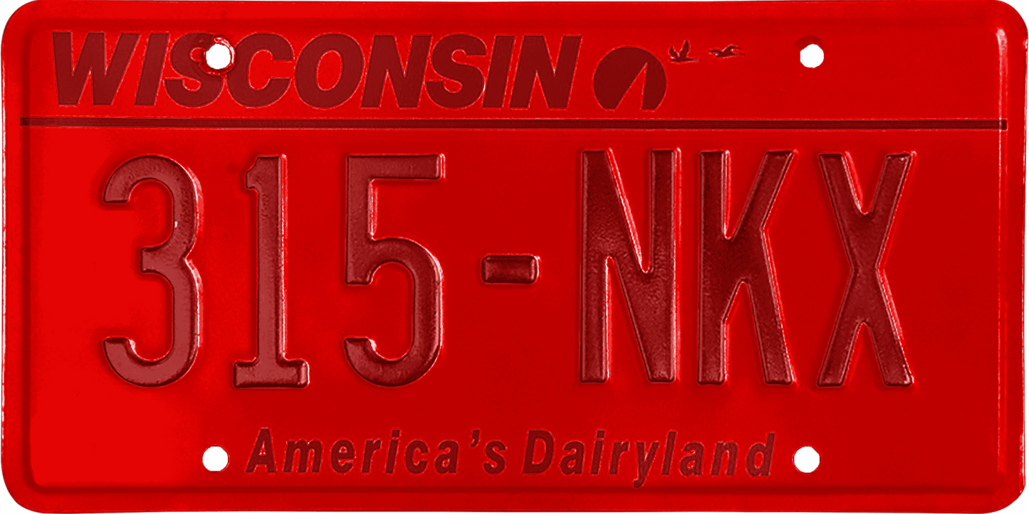 Wisconsin License Plate Wrap Kit