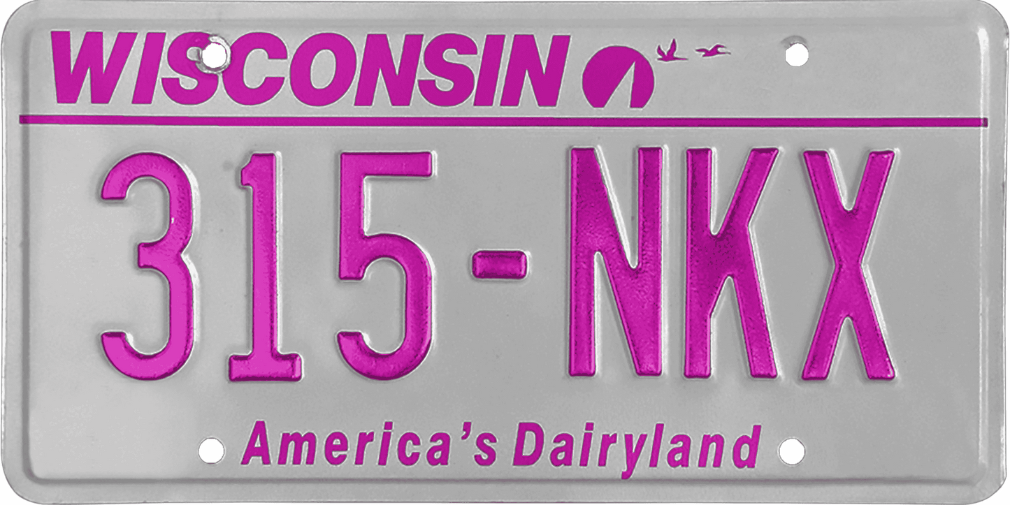 Wisconsin License Plate Wrap Kit