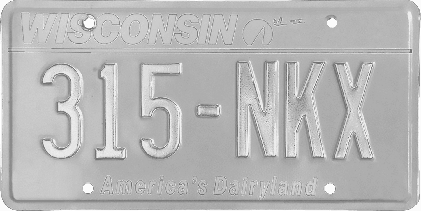 Wisconsin License Plate Wrap Kit