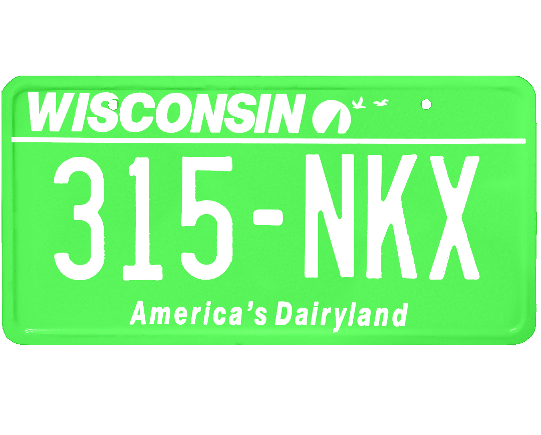 Wisconsin License Plate Wrap Kit