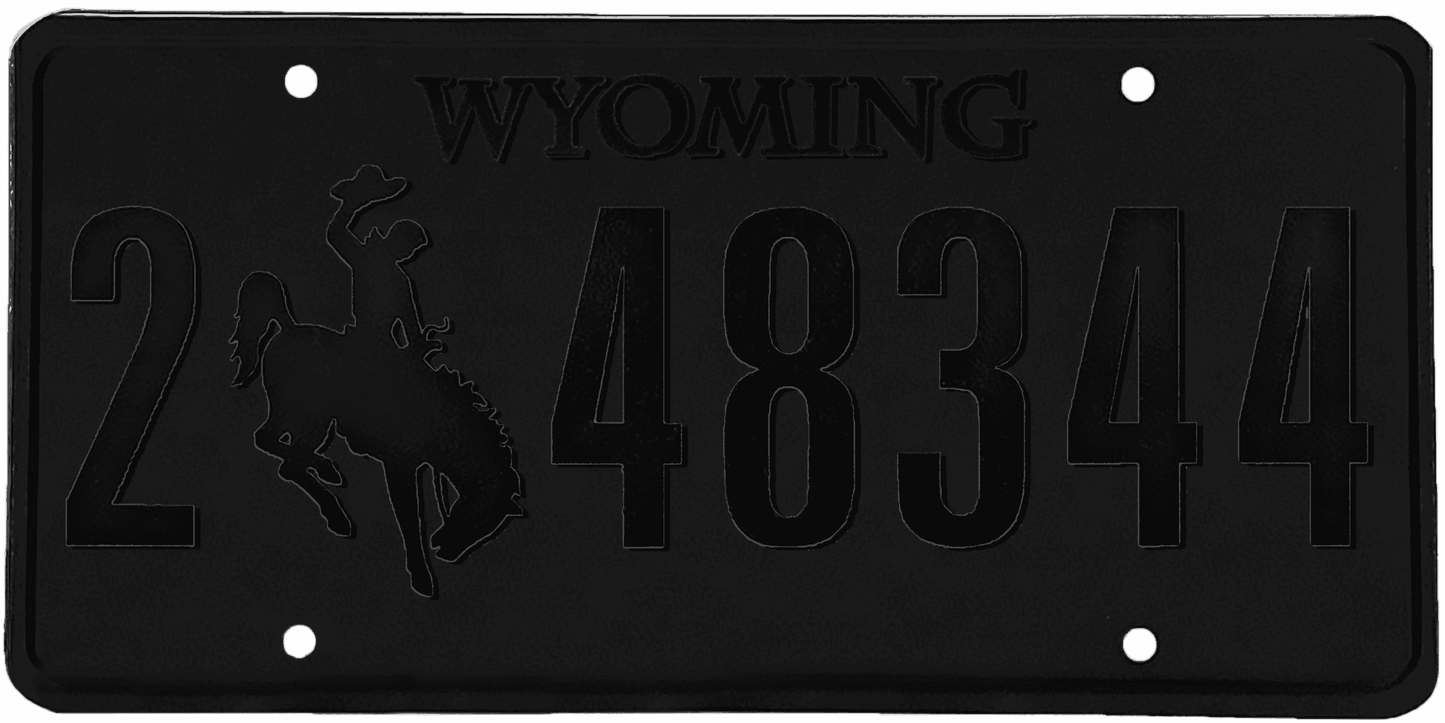 Wyoming License Plate Wrap Kit