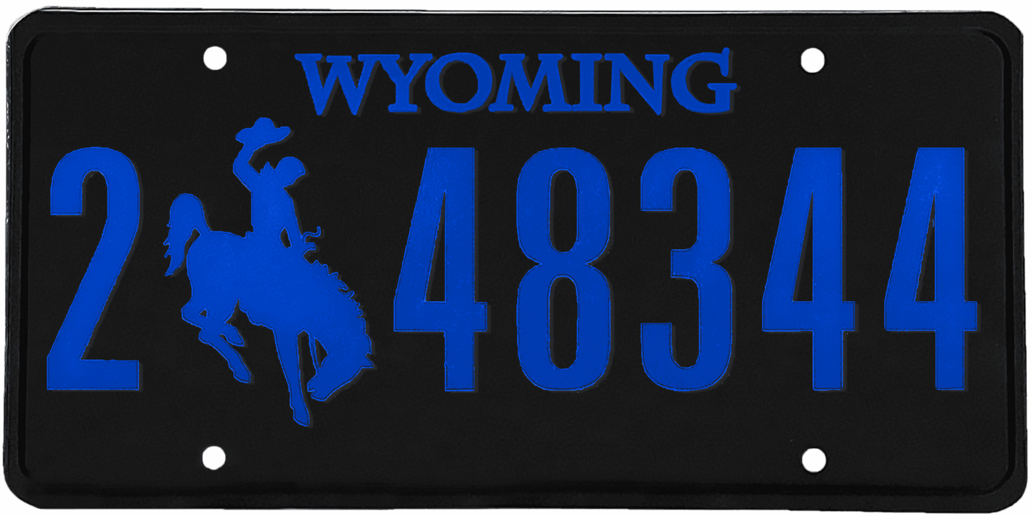 Wyoming License Plate Wrap Kit