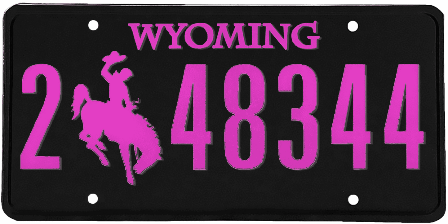 Wyoming License Plate Wrap Kit