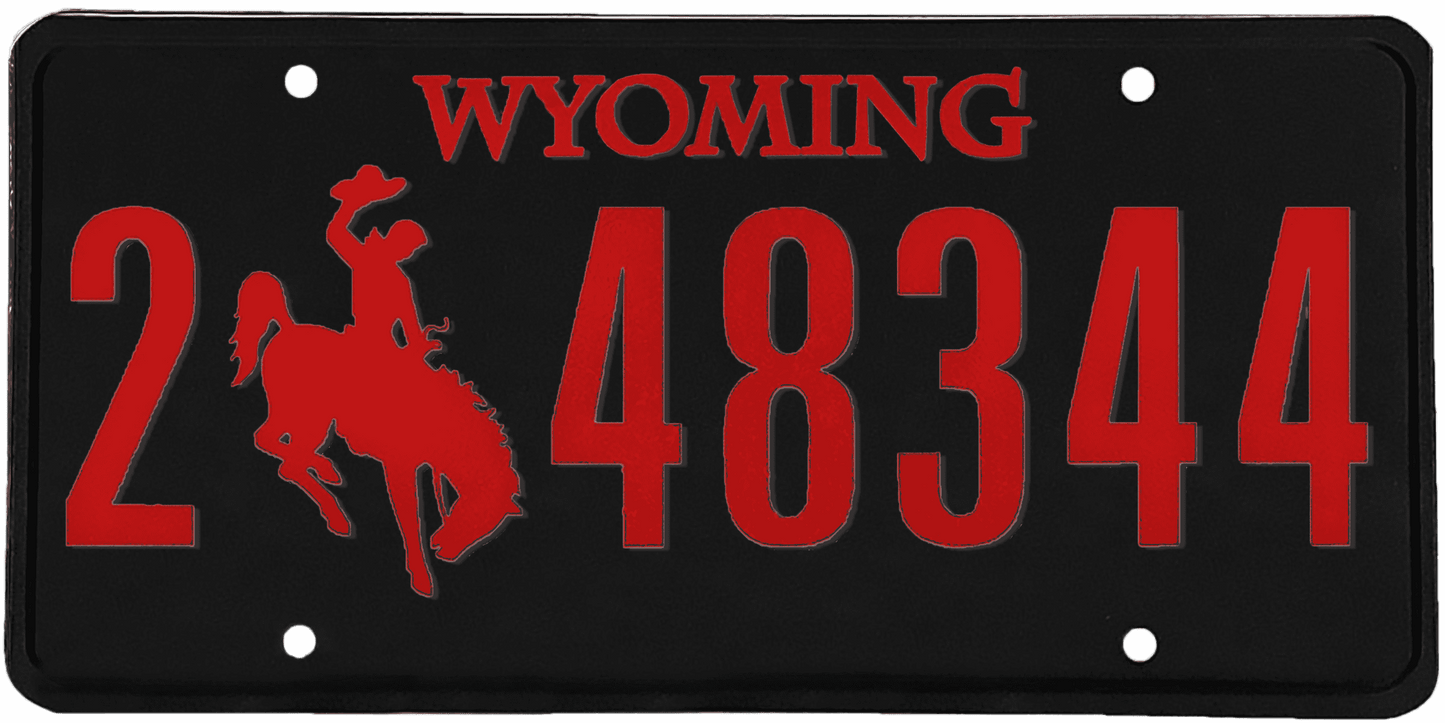 Wyoming License Plate Wrap Kit