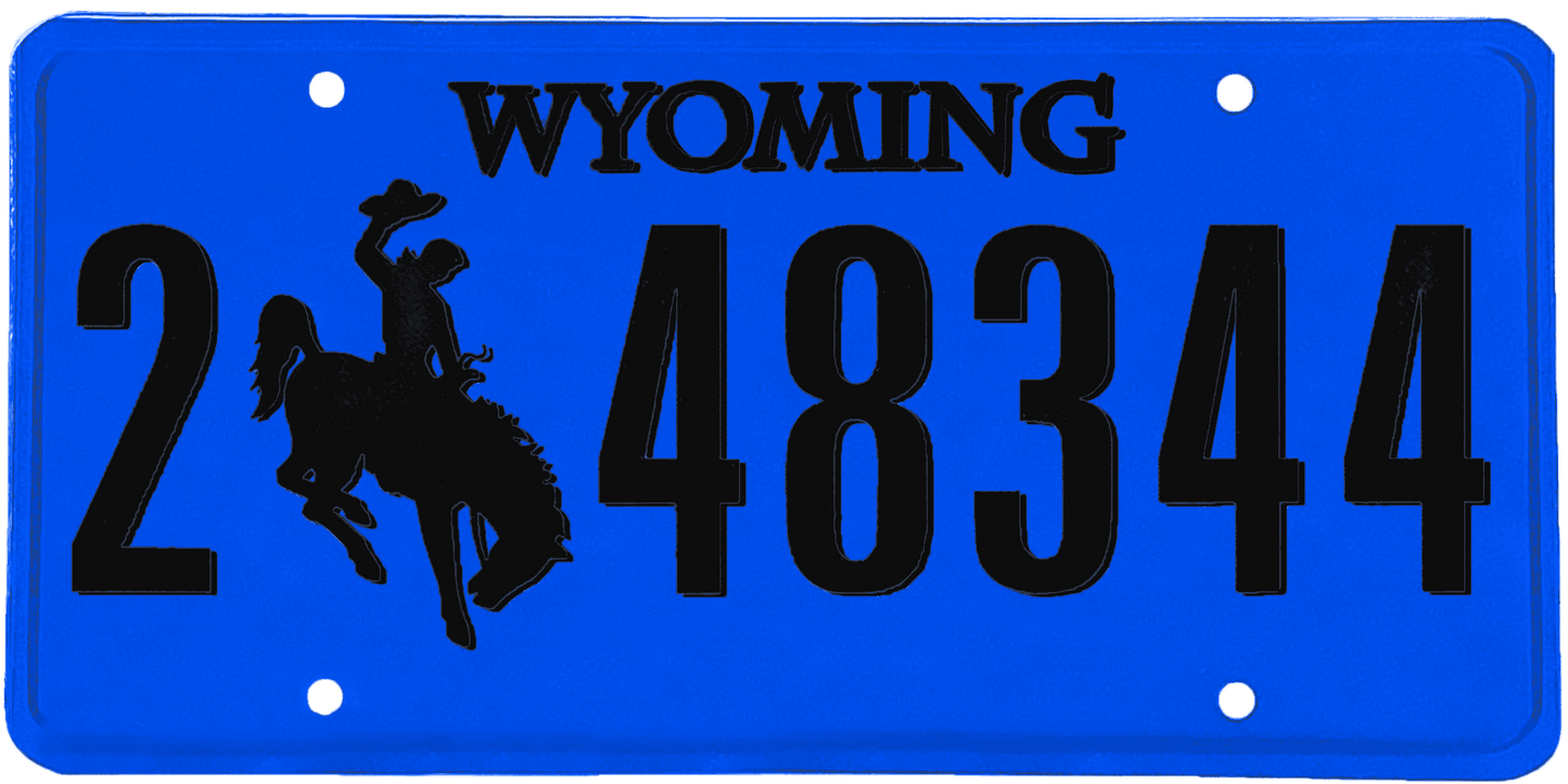 Wyoming License Plate Wrap Kit