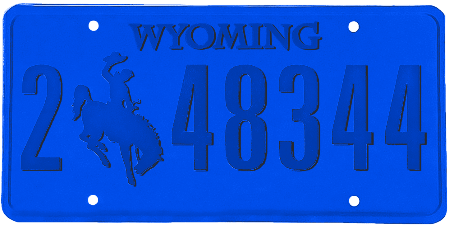 Wyoming License Plate Wrap Kit