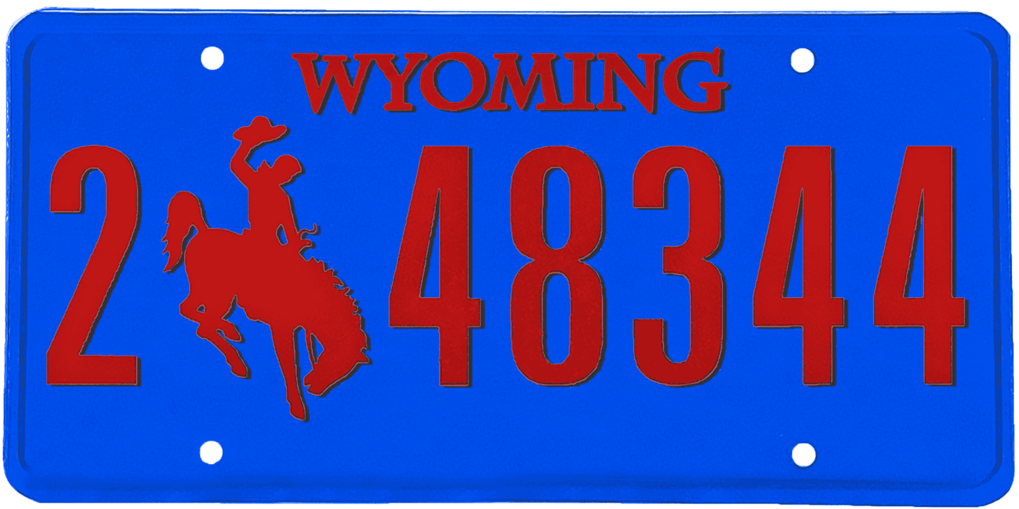 Wyoming License Plate Wrap Kit