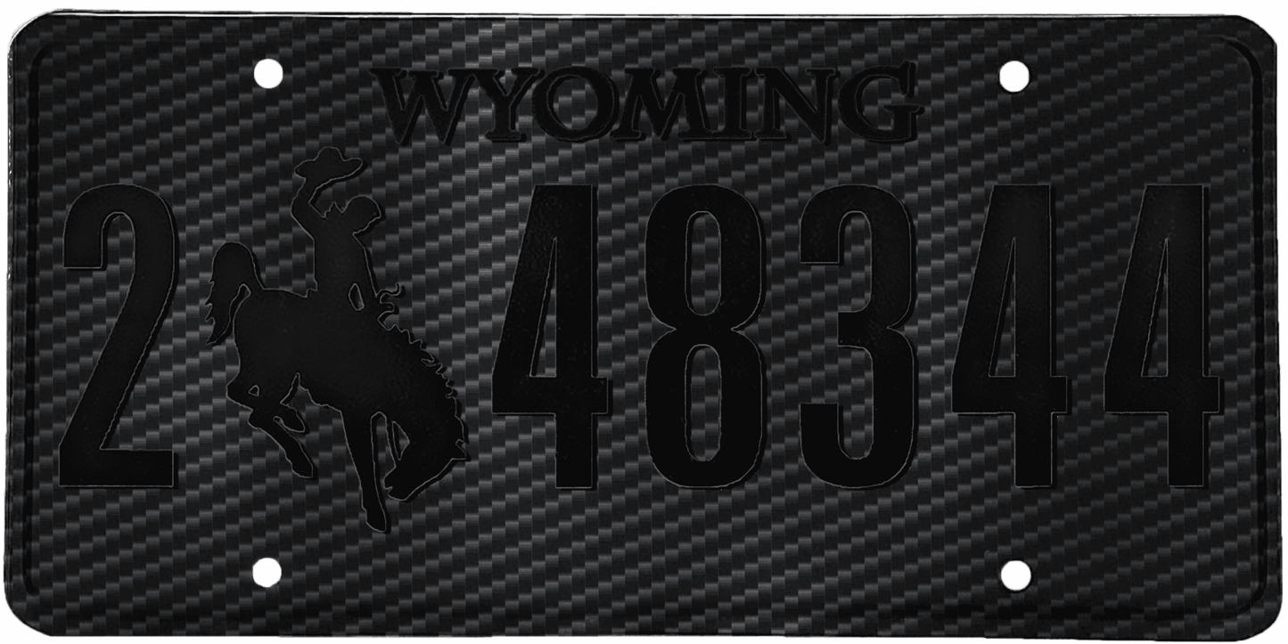 Wyoming License Plate Wrap Kit