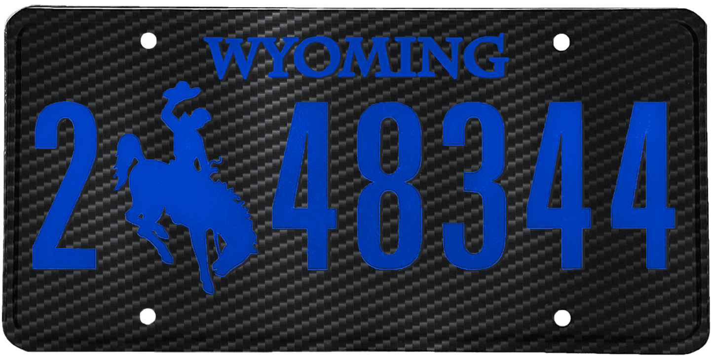 Wyoming License Plate Wrap Kit