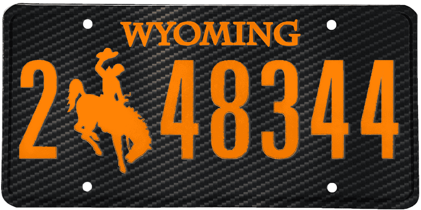 Wyoming License Plate Wrap Kit