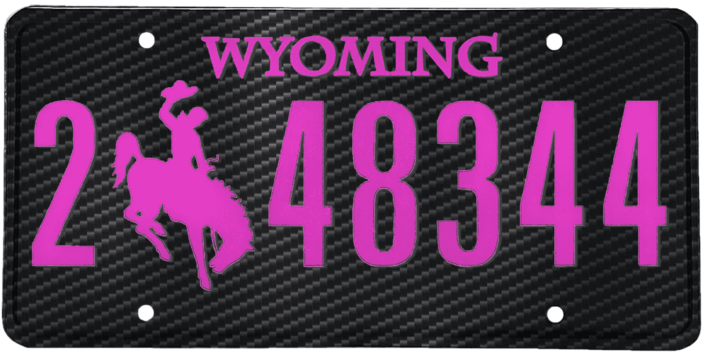 Wyoming License Plate Wrap Kit