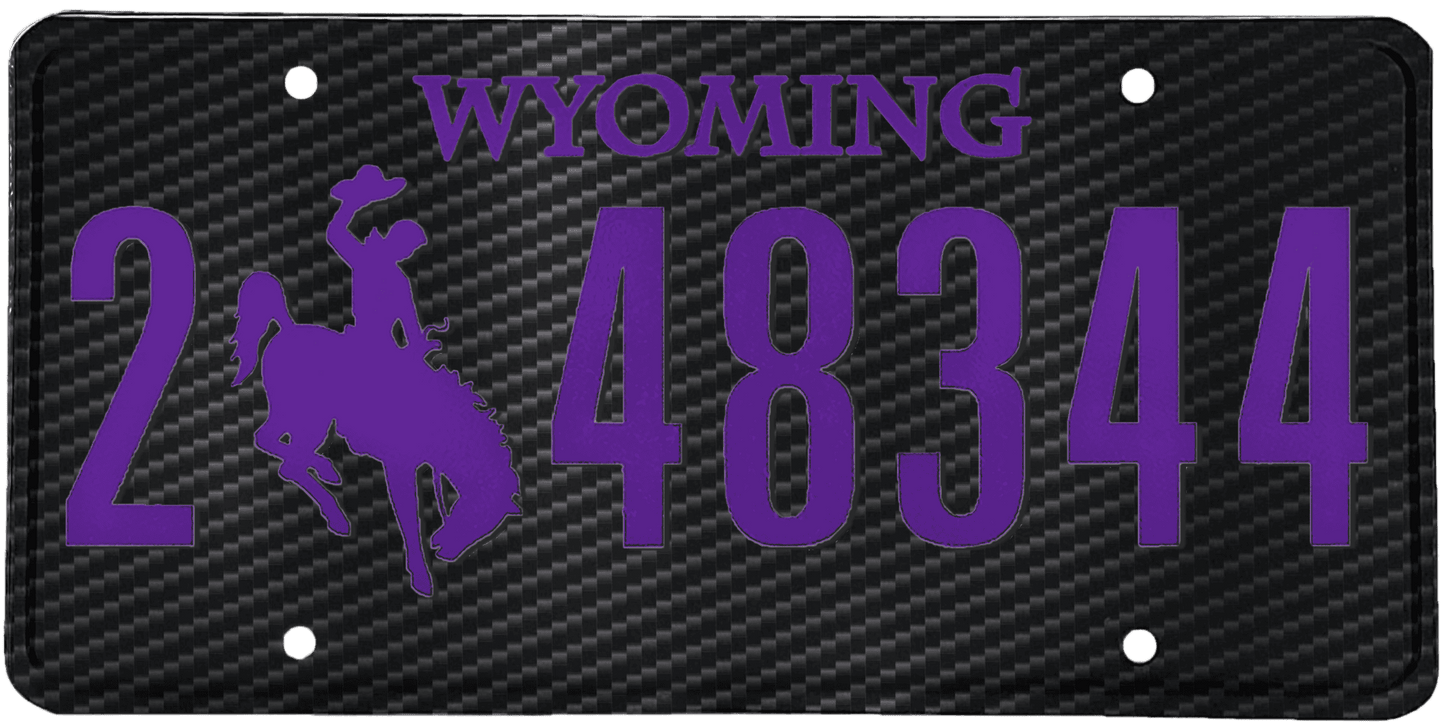 Wyoming License Plate Wrap Kit