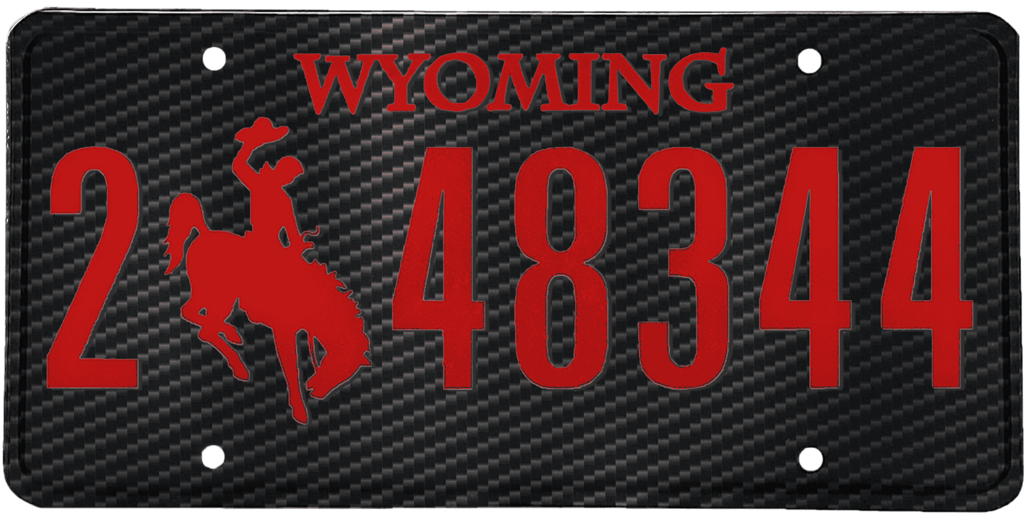 Wyoming License Plate Wrap Kit