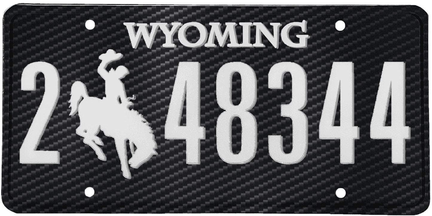 Wyoming License Plate Wrap Kit