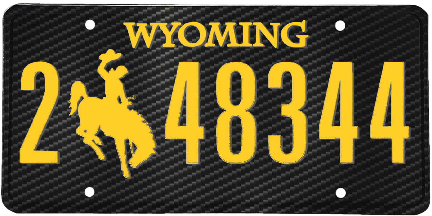 Wyoming License Plate Wrap Kit