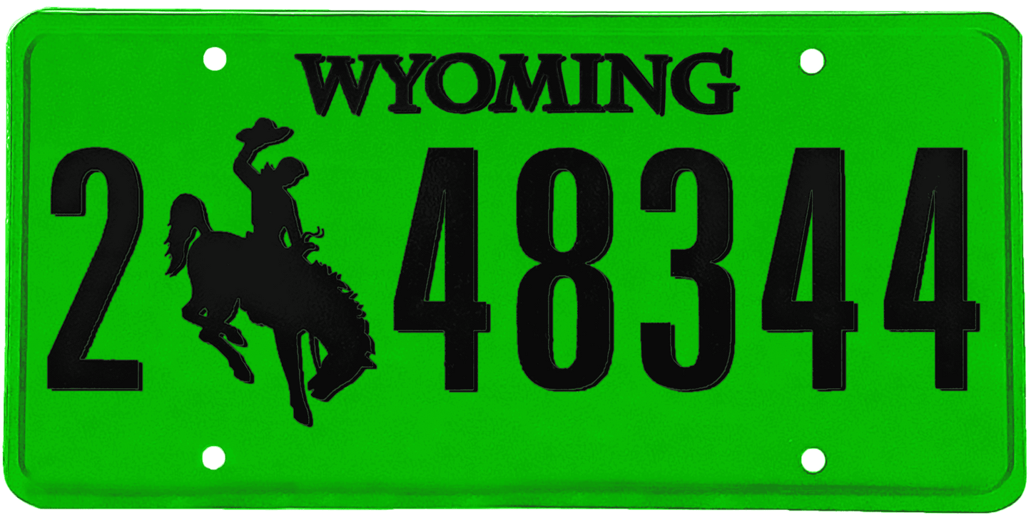 Wyoming License Plate Wrap Kit